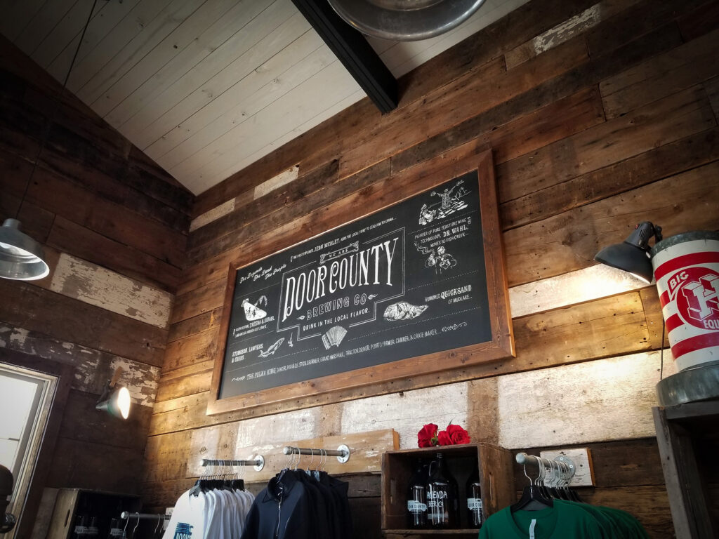 Door County Brewing Company Sign. Door County, Wisconsin