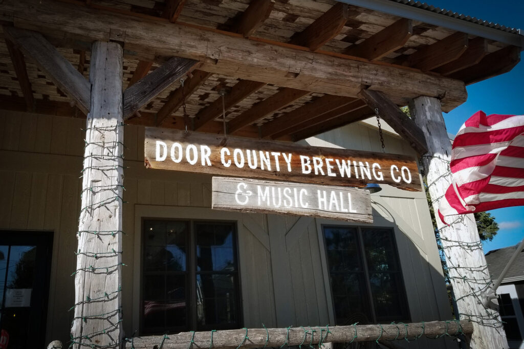 Door County Brewing Company Sign. Door County, Wisconsin