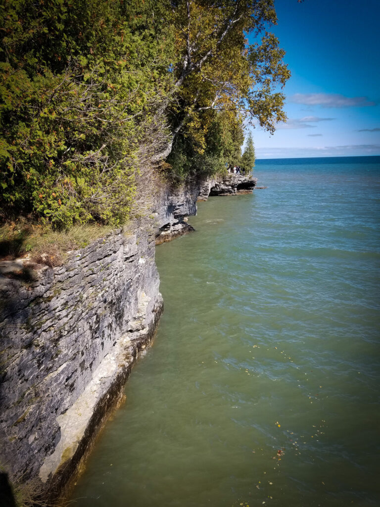 Shoreline at Cave Point County Park. Door County, Wisconsin