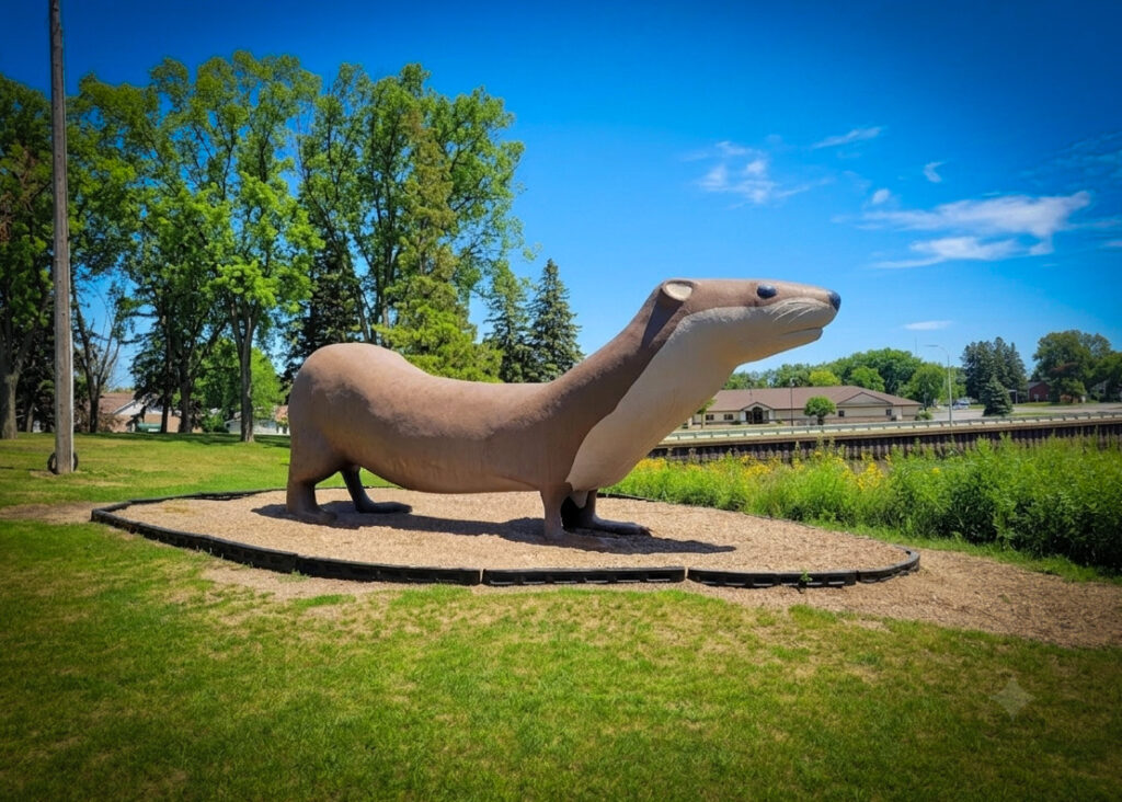 Minnesota Roadside Attractions - Otto the Otter Statue